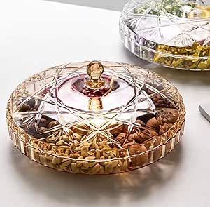 طبق تسالي اكريليك ساره (متوفر لونين شفاف و عسلي)