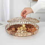 طبق تسالي اكريليك ساره (متوفر لونين شفاف و عسلي)