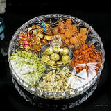 طبق تسالي اكريليك ساره (متوفر لونين شفاف و عسلي)